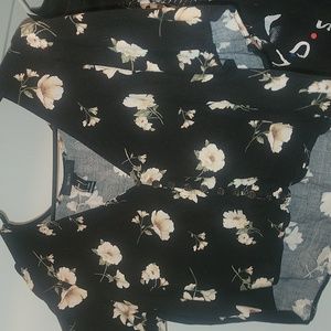 Forever 21 floral crop top